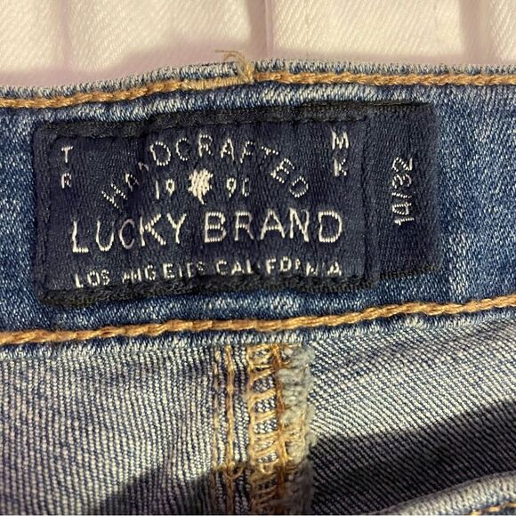 Lucky Brand Lolita Capri Medium Wash Crop Jean Denim Pants Size 32 - Picture 9 of 12